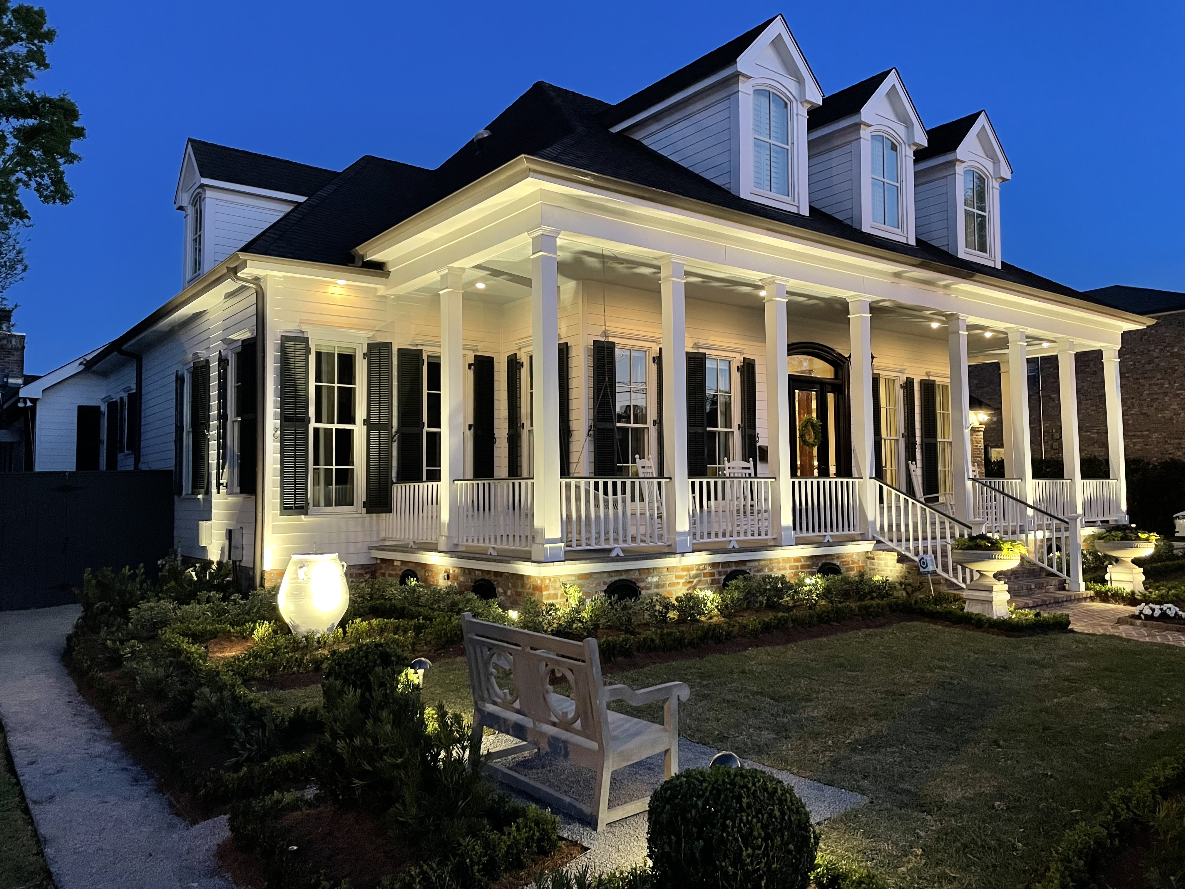 After Jefferson TPG Front yard Lighting
